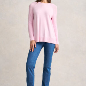 Button Side Detail Jumper - Ice Pink
